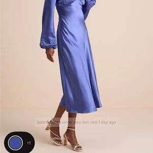 Lulu's Royal Blue Long Sleeve Lace Dress
